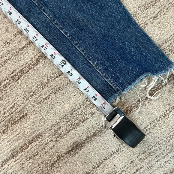 Vintage lee raw denim high waisted straight leg jeans - Picture 5 of 5